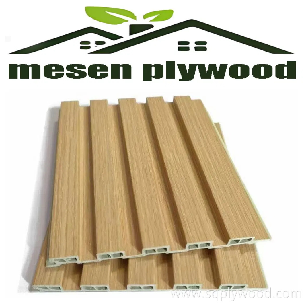 Durable Solid Interior Custom Wood Plastic Wood Composite WPC Wall Panel for Decoration